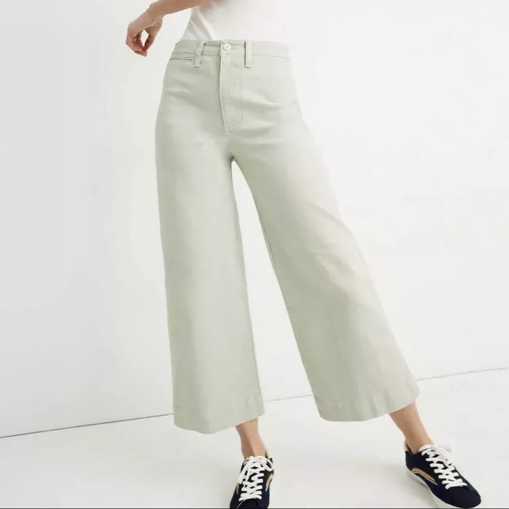 Madewell Emmett High Waist Wide Leg Crop